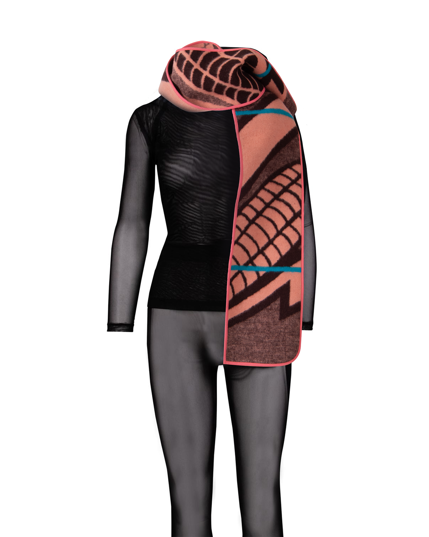 GUILLOTINE Salmon Basotho Scarf