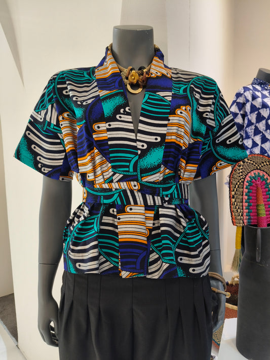 GUILLOTINE Metallic Graphic Blue Jacket