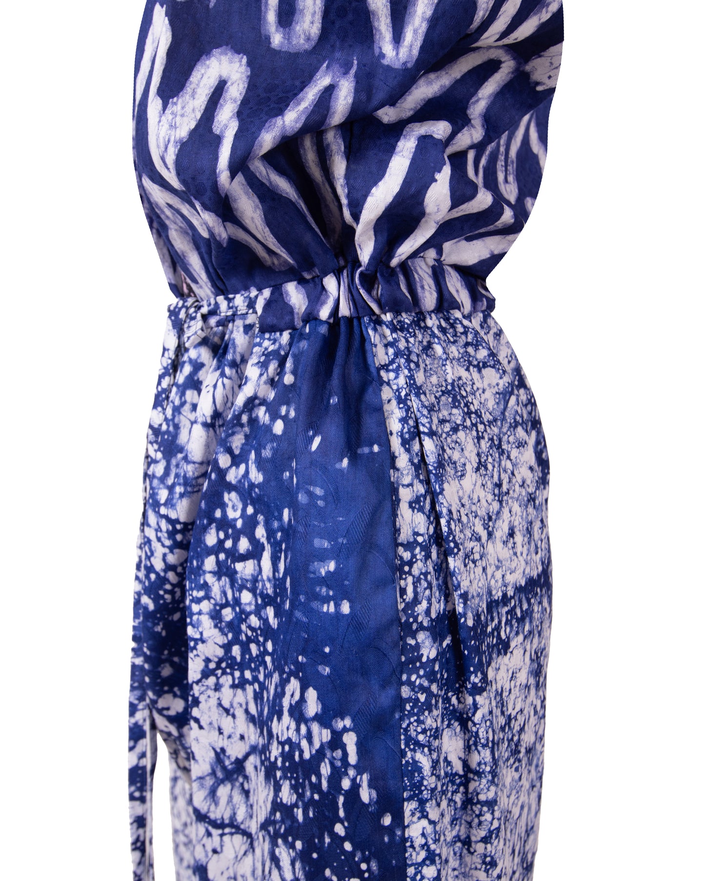 GUILLOTINE x WALDMAN Monarch All in One Jumpsuit blue|white