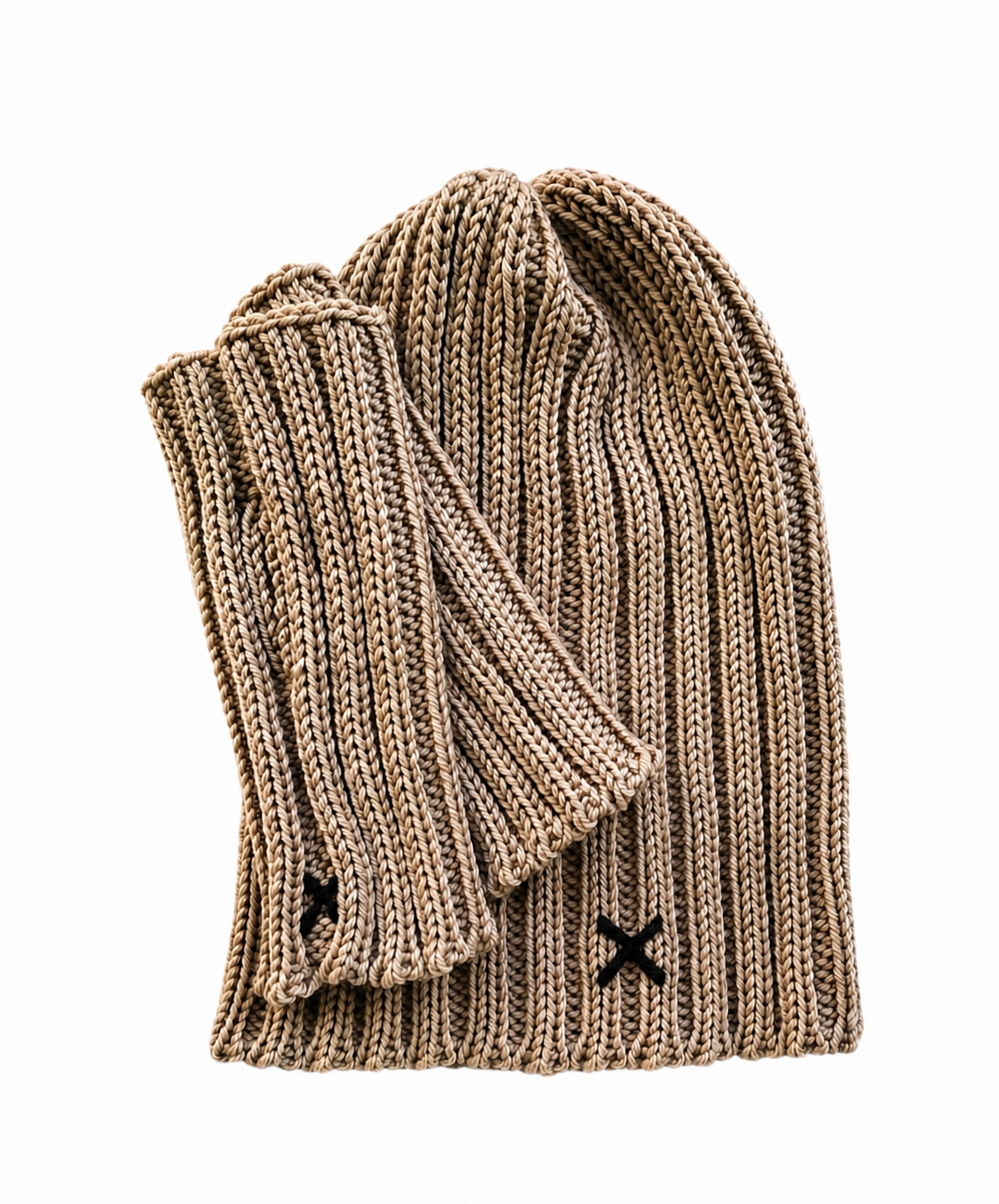 Wrapt x Guillotine | Merino Rib Beanie | Oatmeal