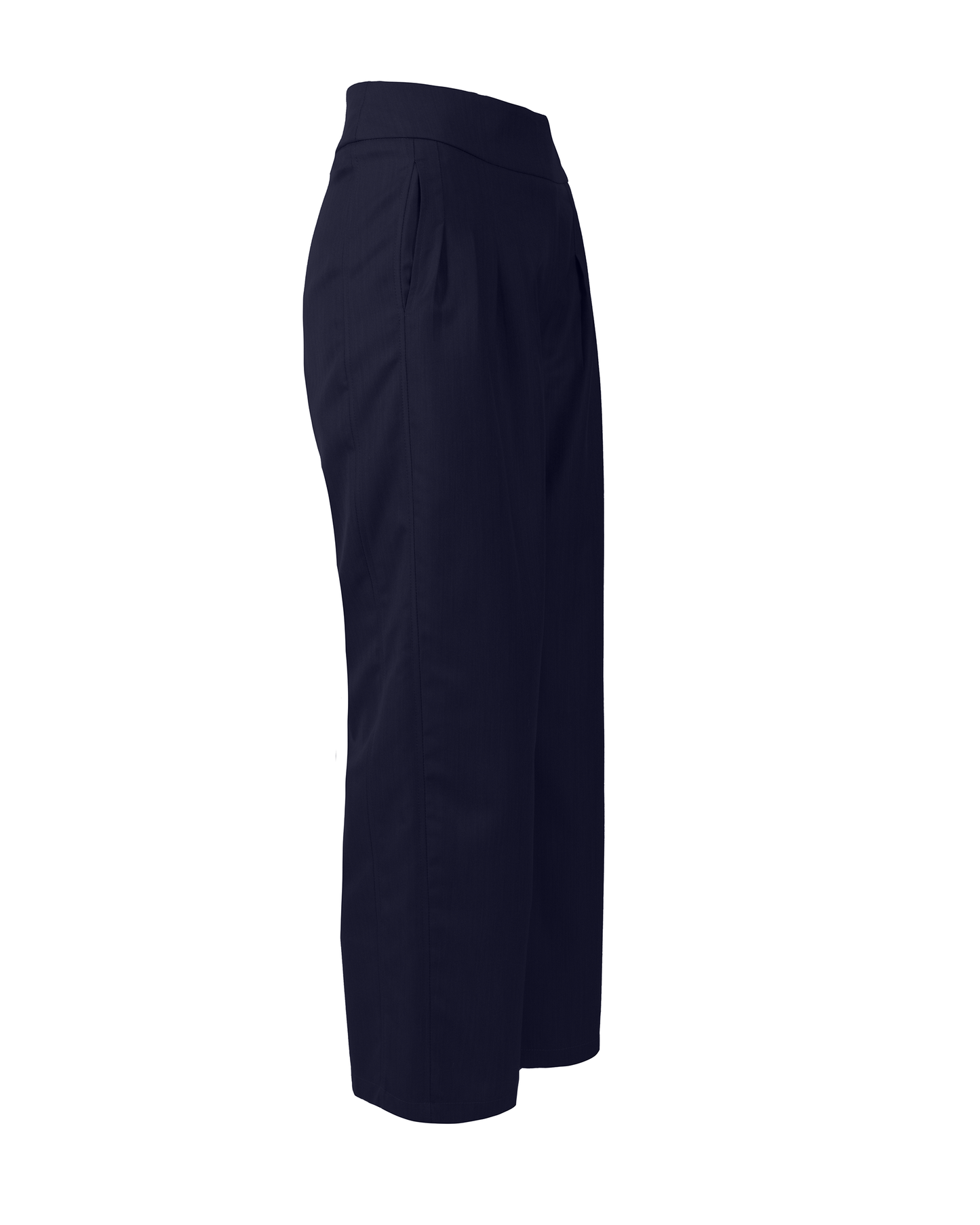 GUILLOTINE Navy Pleated Tailored Pants