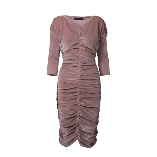 GUILLOTINE Shimmering Ruche Dress