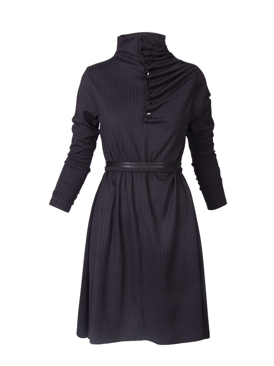 GUILLOTINE Ruffle Neck Dress