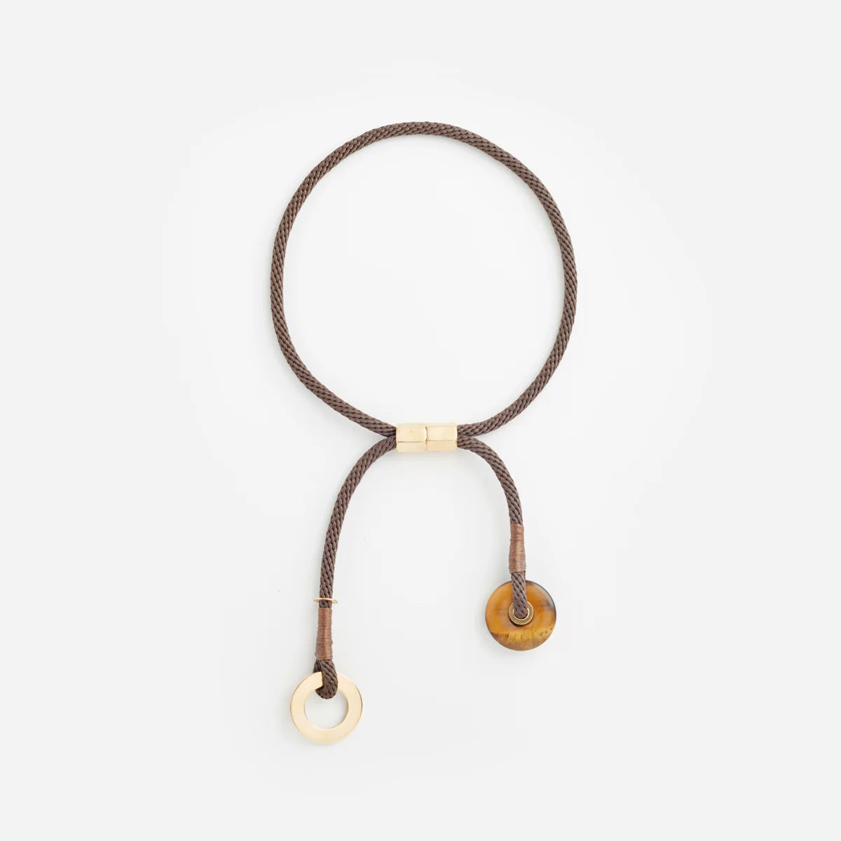 PICHULIK Oshun Necklace Brown Tigers Eye
