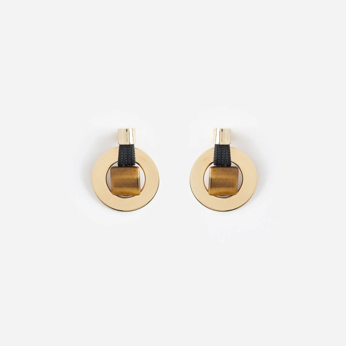 PICHULIK | Kimiya Earrings Black Tigers Eye