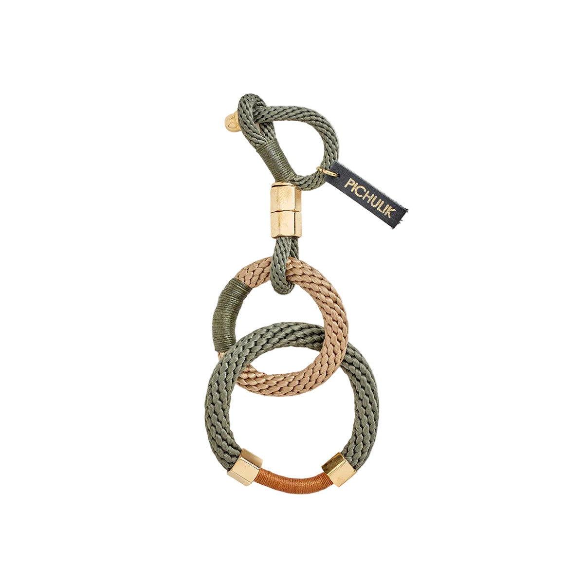PICHULIK | Makeda Keyring Olive Beige Camel