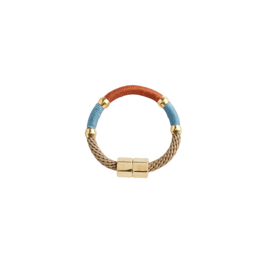 PICHULIK | Mer Bracelet Beige Rust Airforce Blue