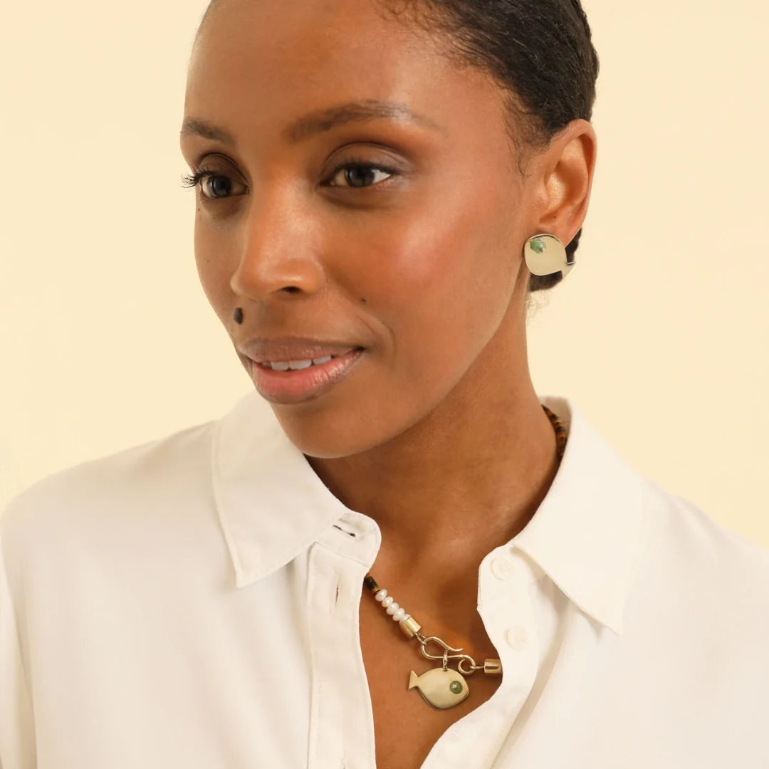 PICHULIK | Rosa Beaded Necklace Pearl Tigers Eye