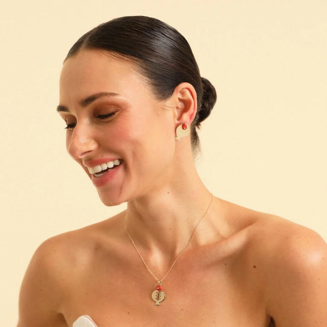 PICHULIK | Mina Earrings Coral