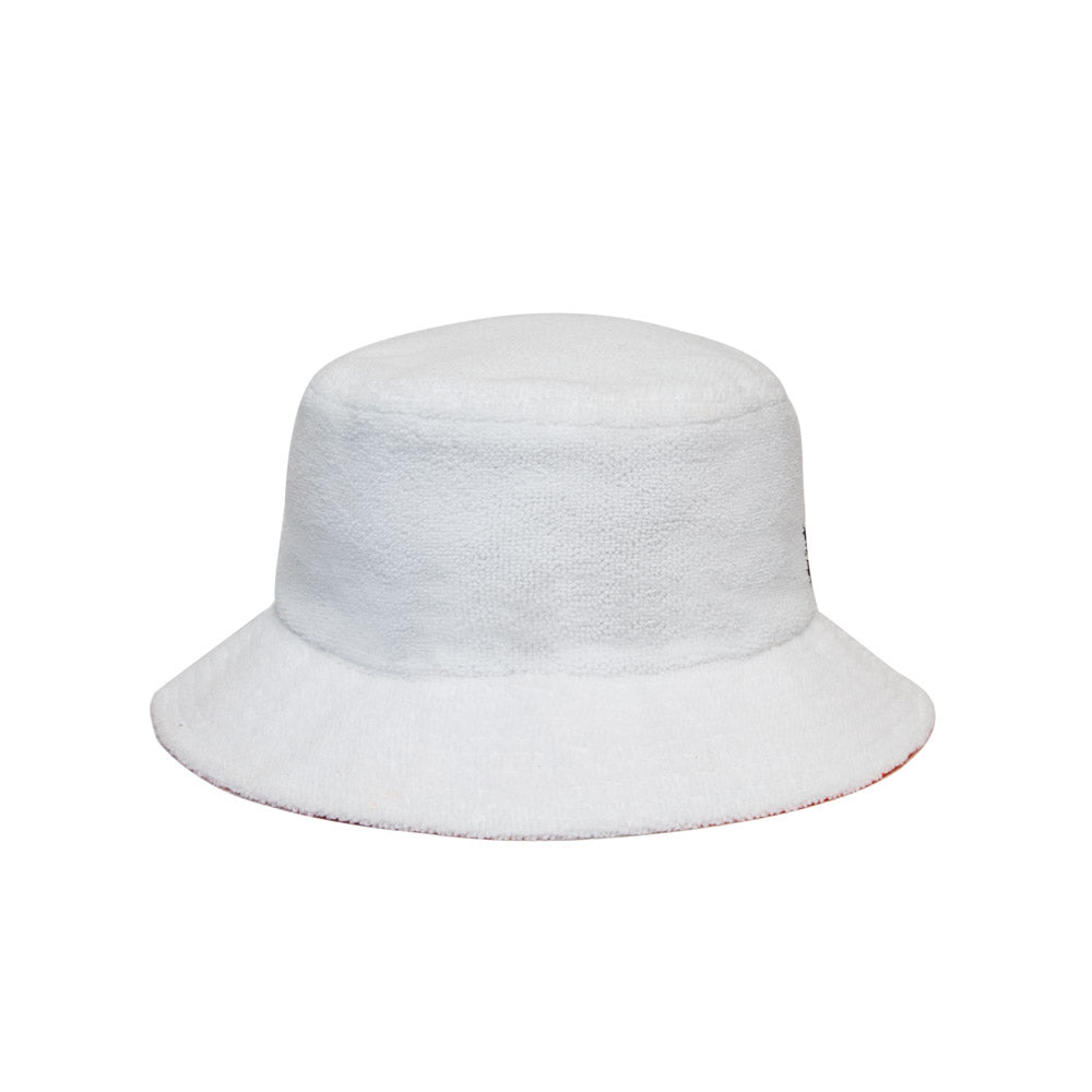 White Towelling Bucket Hat