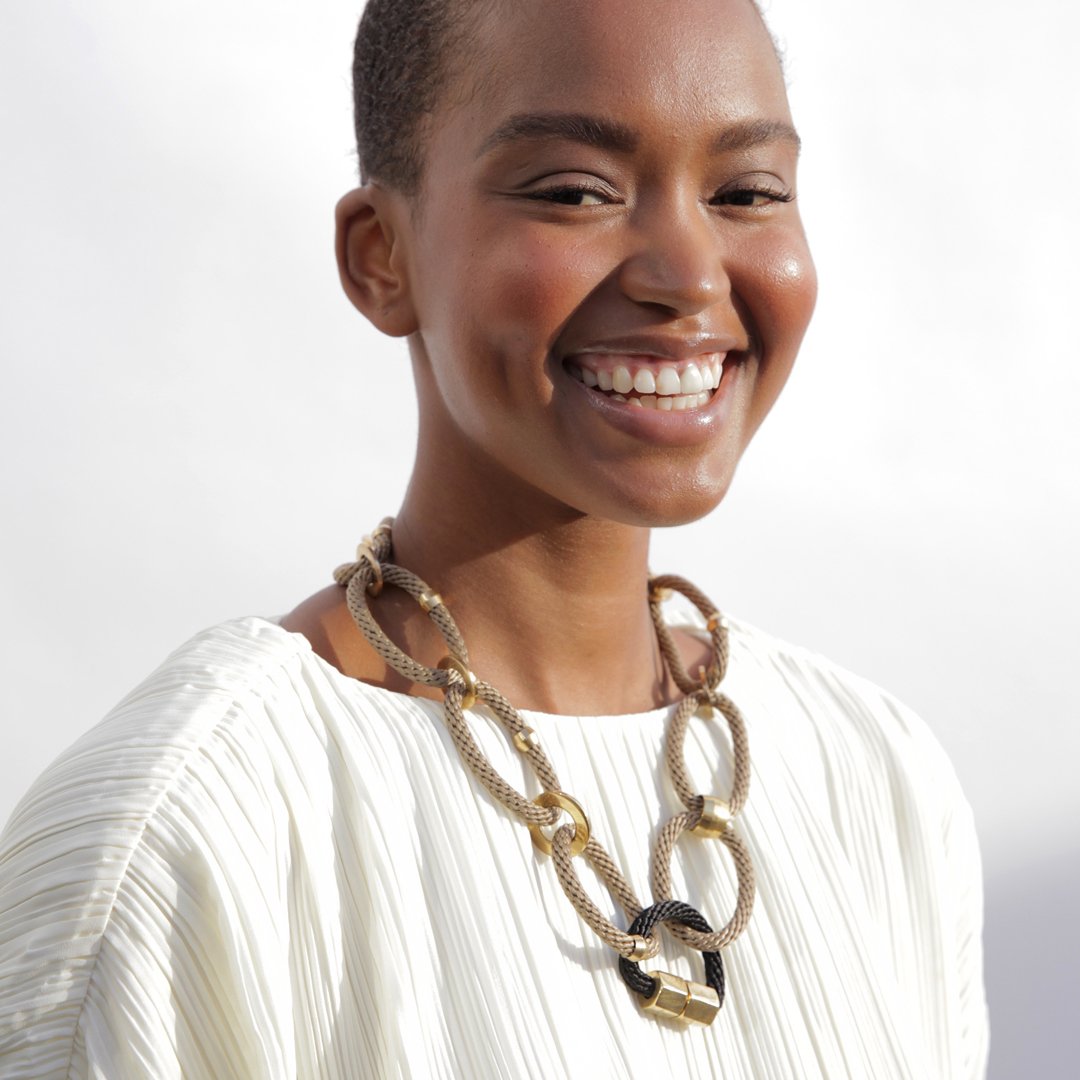 PICHULIK Circe Necklace Beige Black