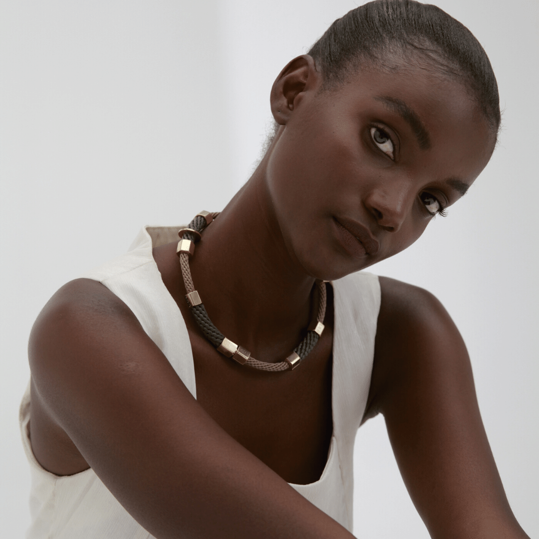 PICHULIK Terra Choker Beige Olive