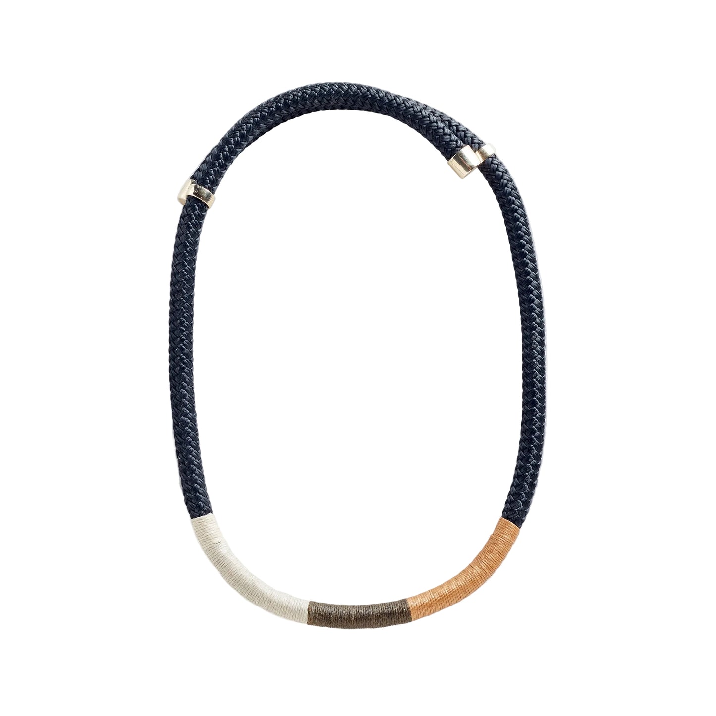 PICHULIK | Wrap Necklace Black Camel Olive