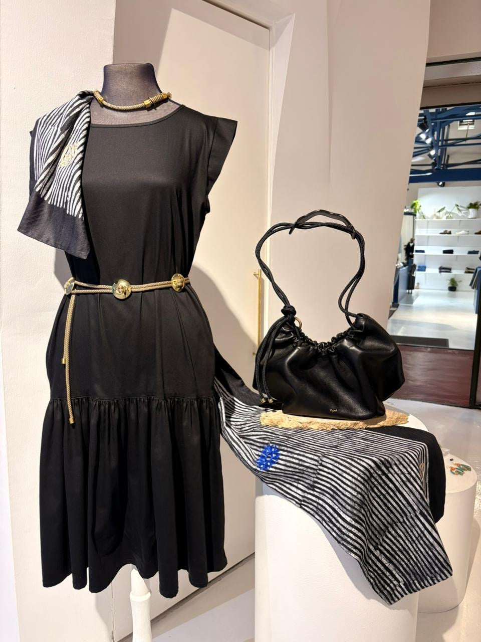 GUILLOTINE Black Frill Dress