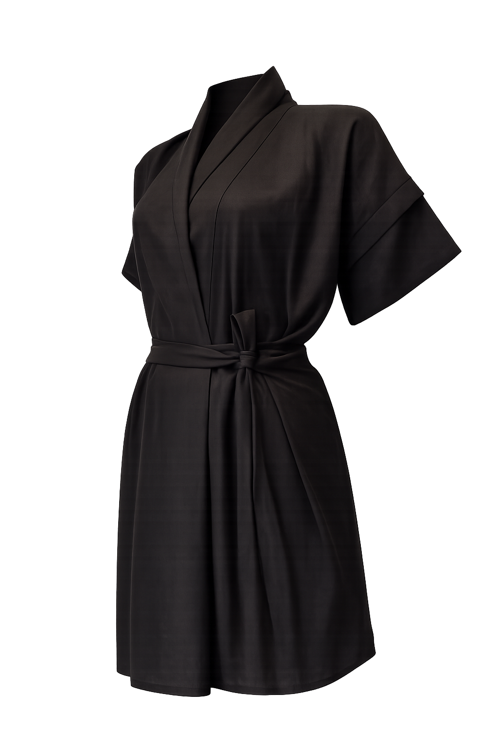 GUILLOTINE Wrap Tie Linen Dress