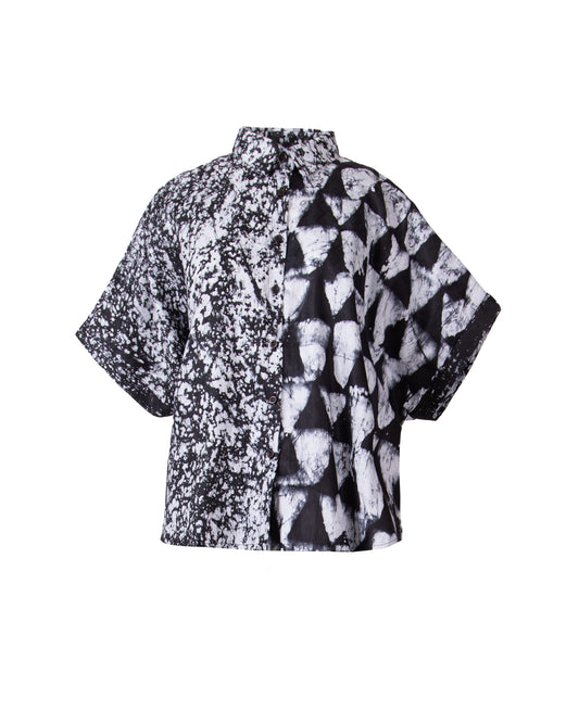 GUILLOTINE x WALDMAN Monarch Shirt Black|White