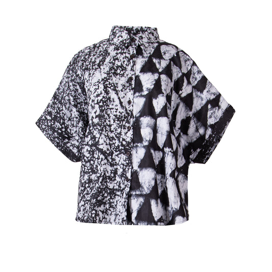 GUILLOTINE x WALDMAN Monarch Shirt Black|White