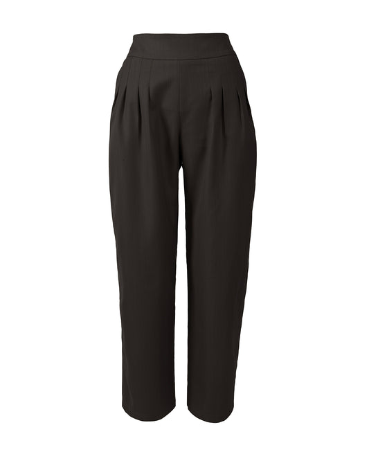 GUILLOTINE Black Pleated Tailored Pants