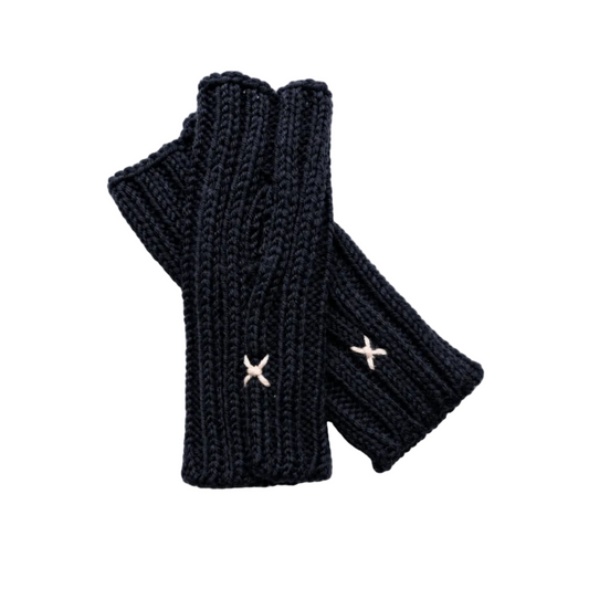 Wrapt x Guillotine | Merino Rib Hand Warmer | Black