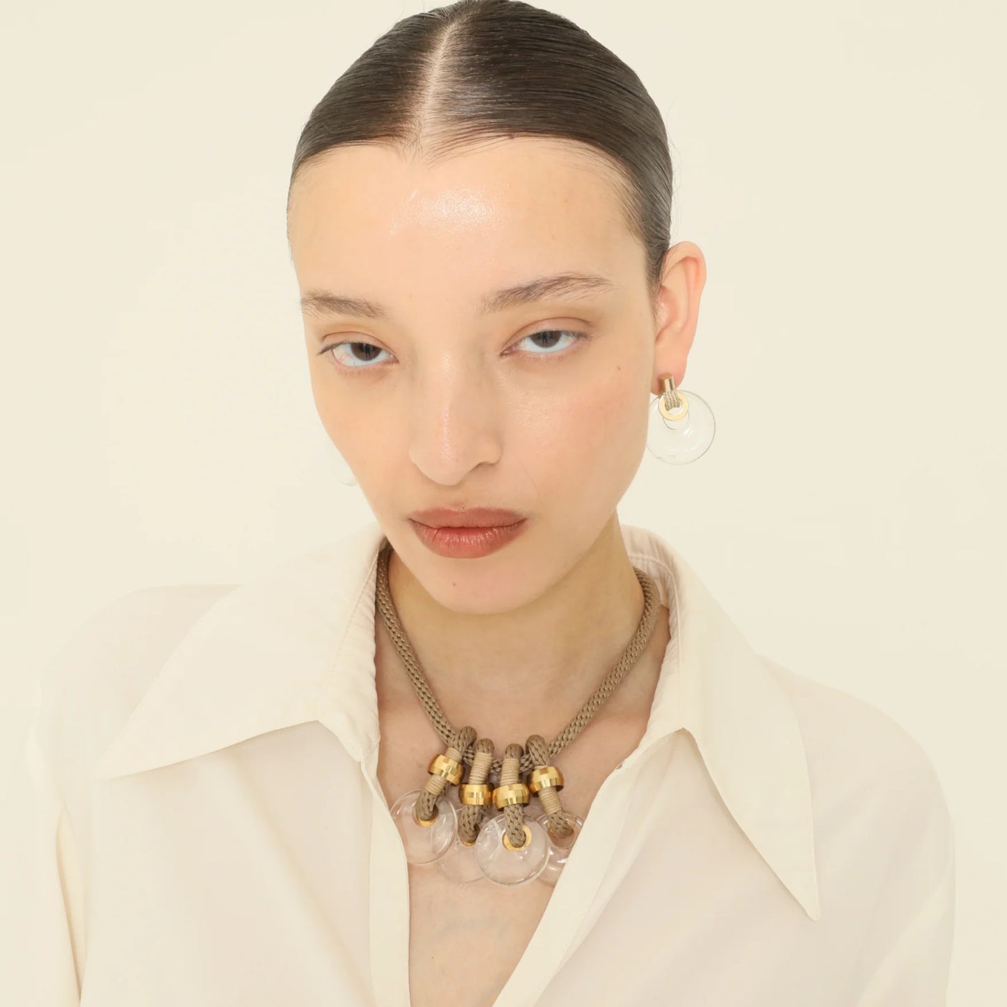PICHULIK | Melam necklace Beige Rock Crystal