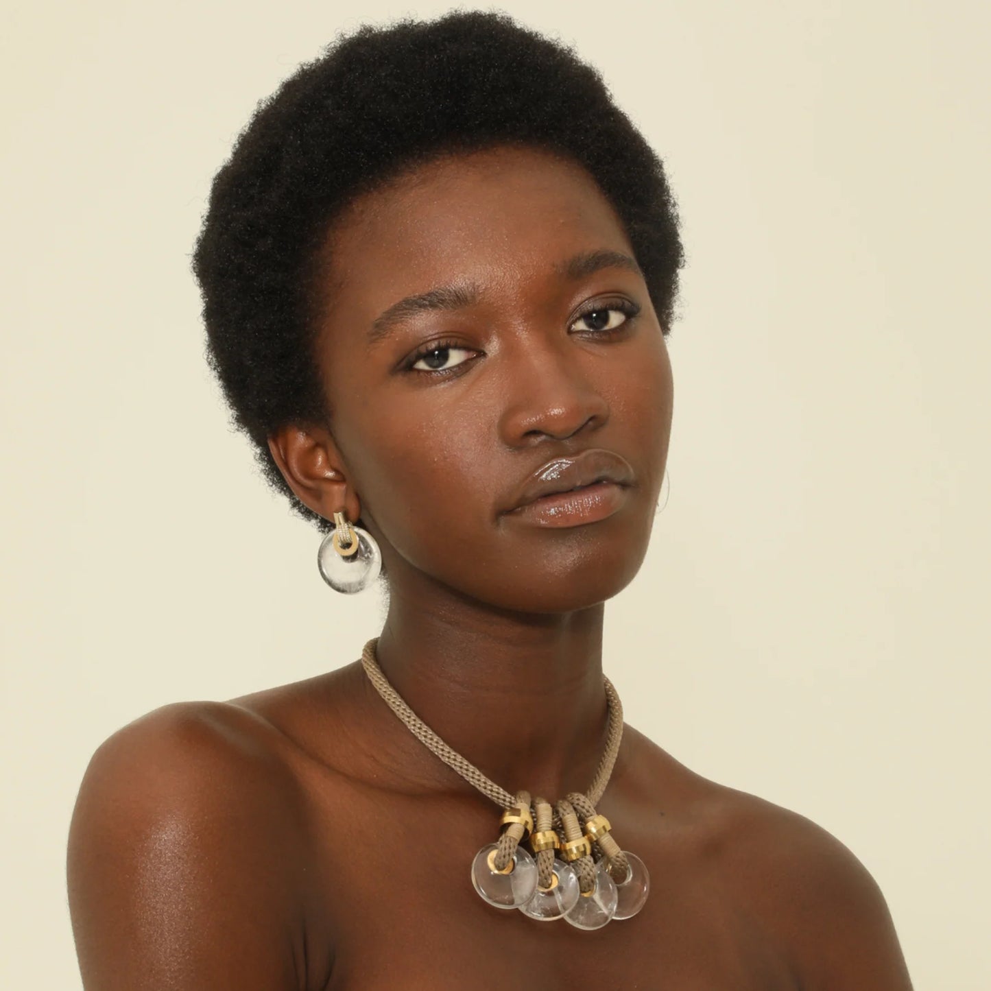PICHULIK | Melam necklace Beige Rock Crystal