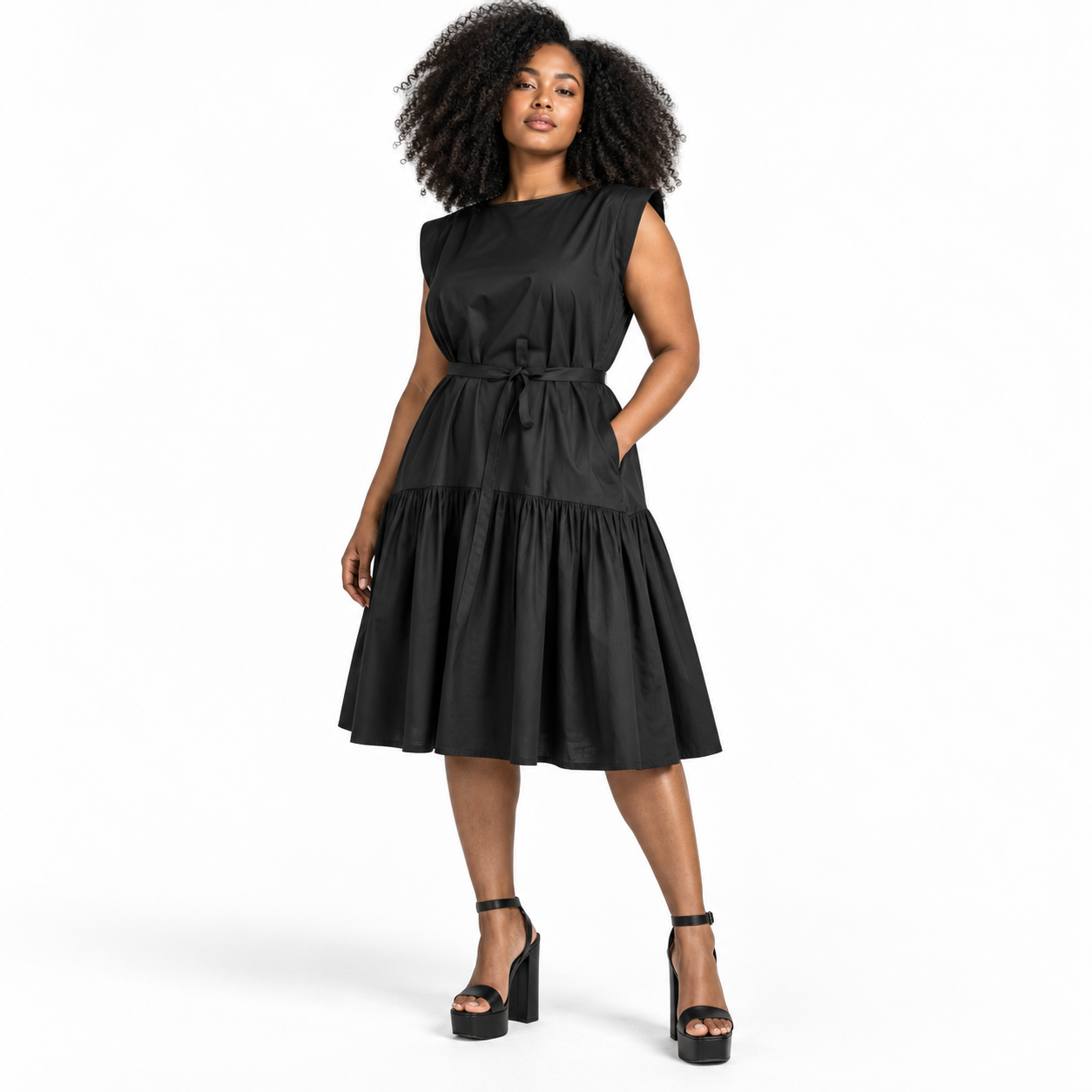 GUILLOTINE Black Frill Dress