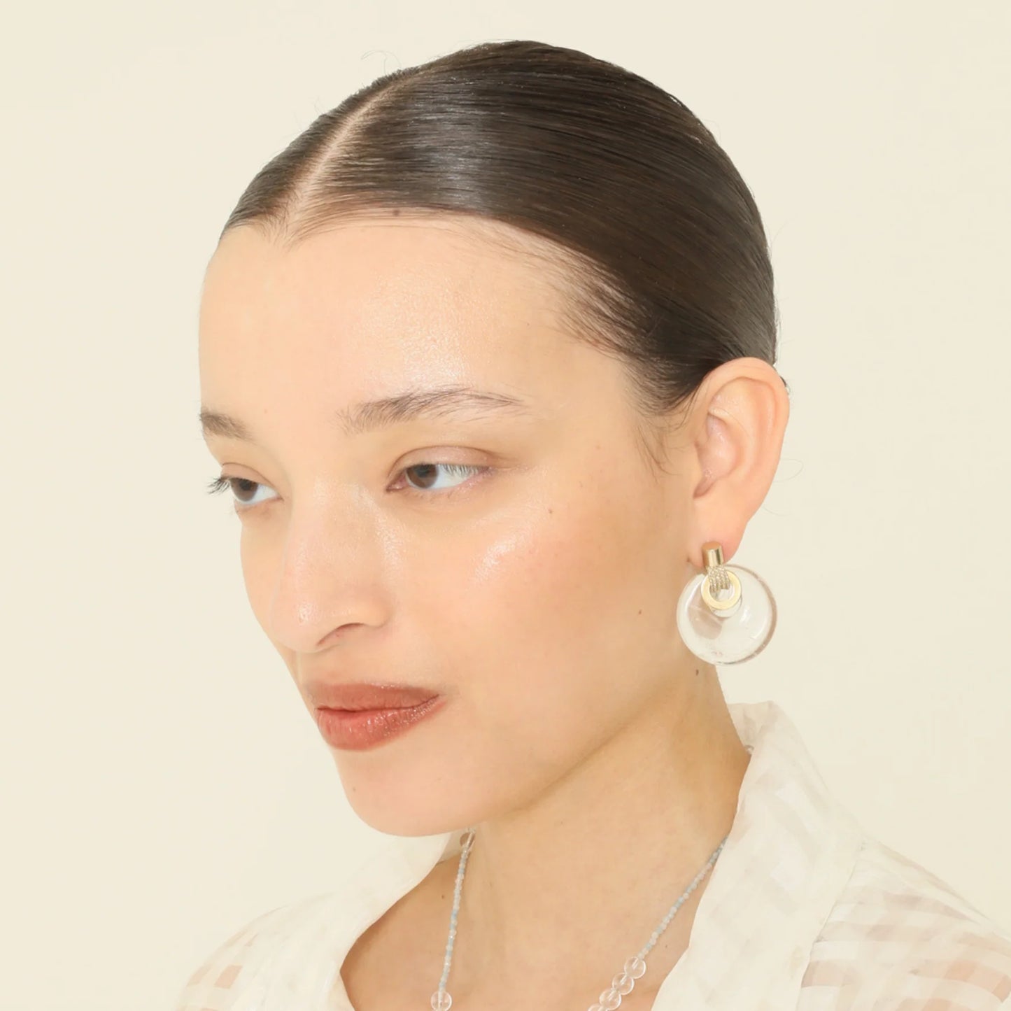 PICHULIK | Nammu Earrings Gold Rock Crystal