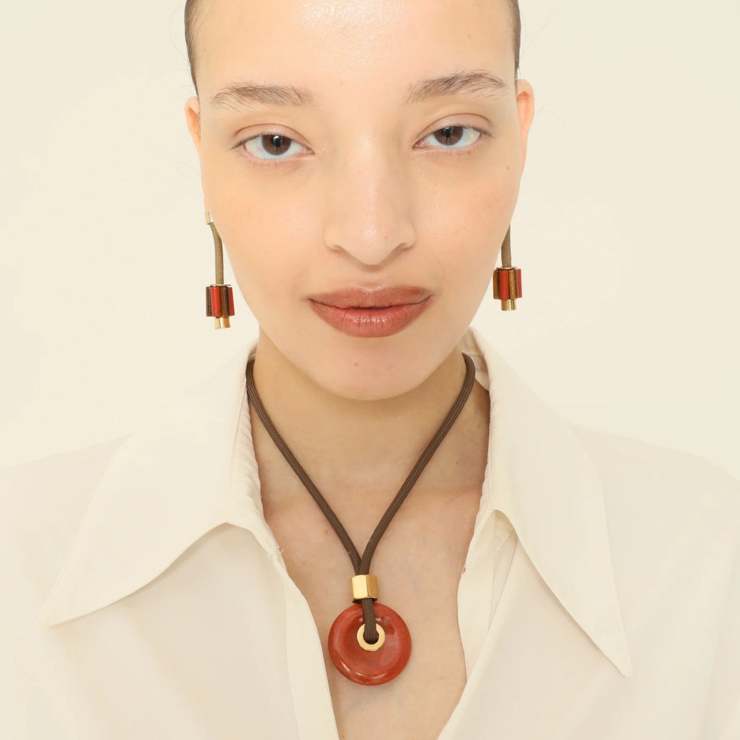 PICHULIK | Suba Pendant Brown Fire Agate