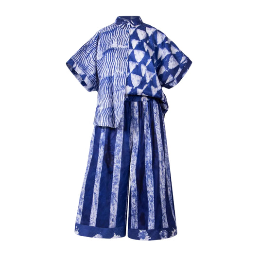 GUILLOTINE x WALDMAN Monarch Pants Blue|White