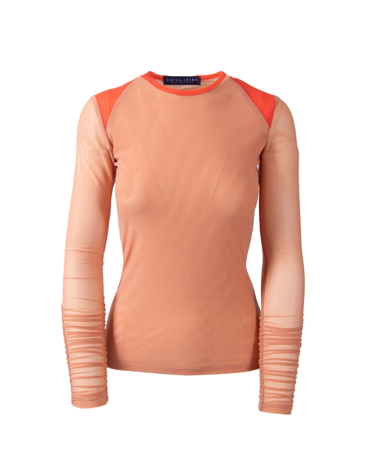 GUILLOTINE Bodystocking Double Layered Cork + Poinciana