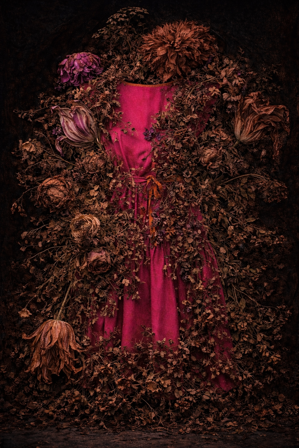 GUILLOTINE Hot Pink Frill Dress