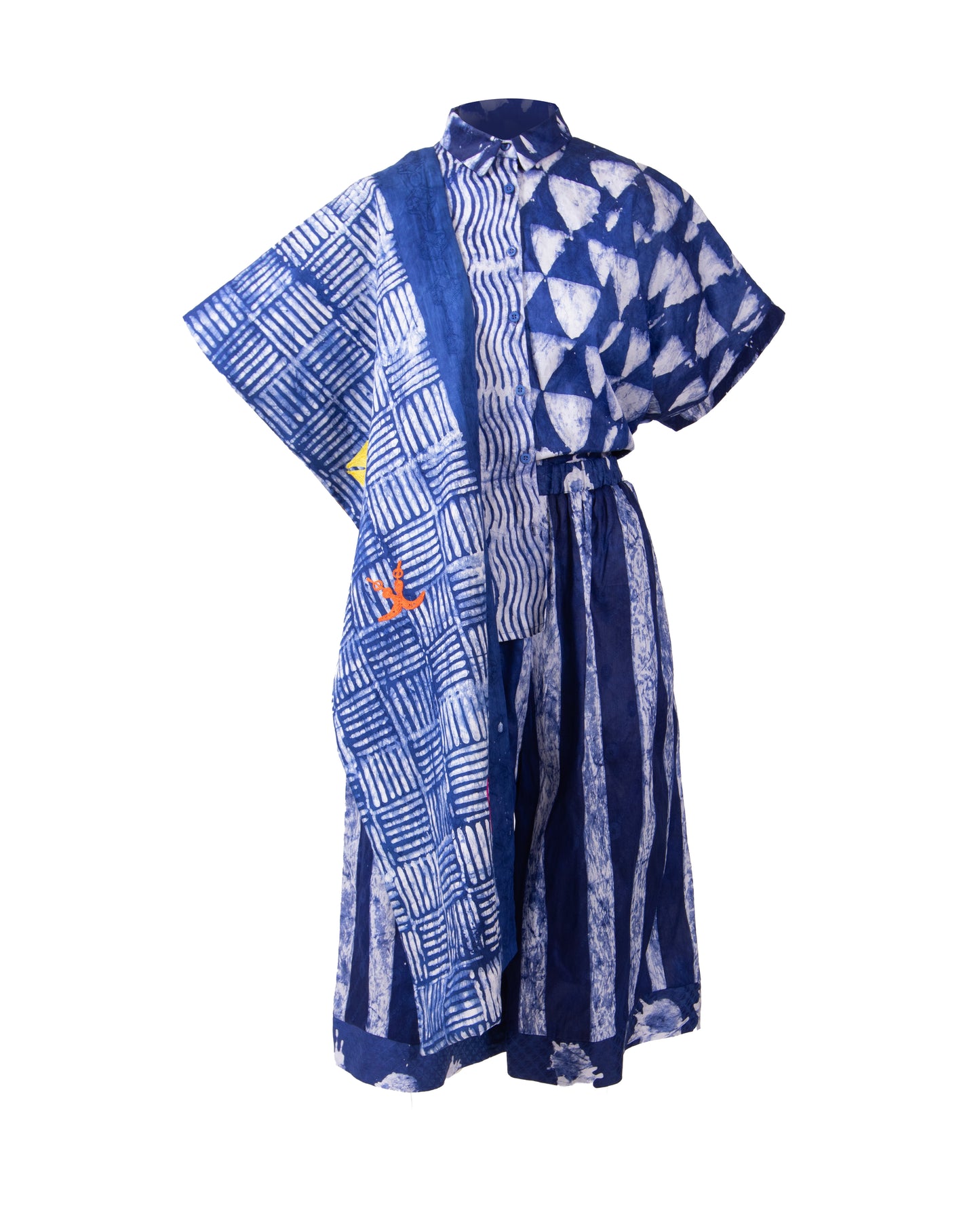 GUILLOTINE x WALDMAN Monarch Shirt Blue|White