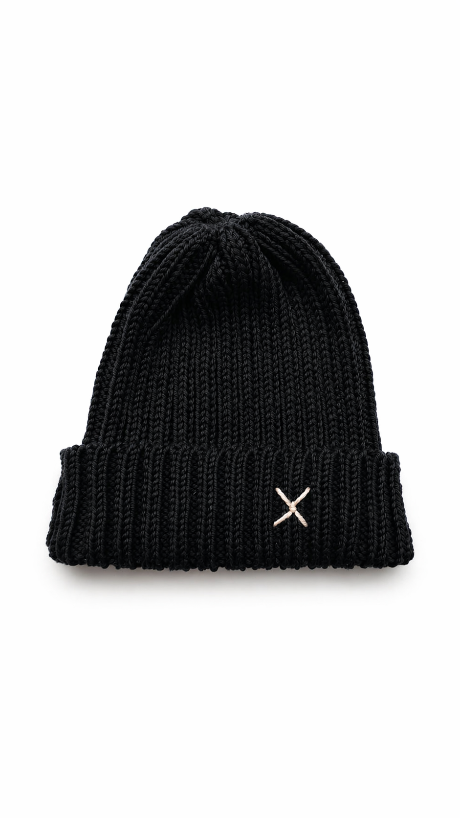 Wrapt x Guillotine | Merino Rib Beanie | Black