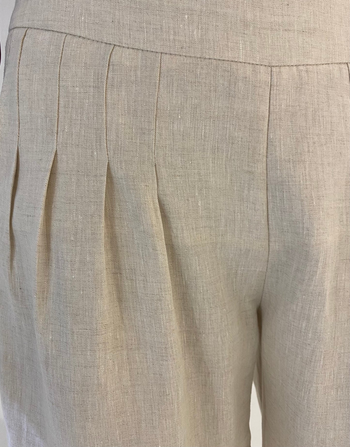 GUILLOTINE Linen Tailored Trousers Oatmeal