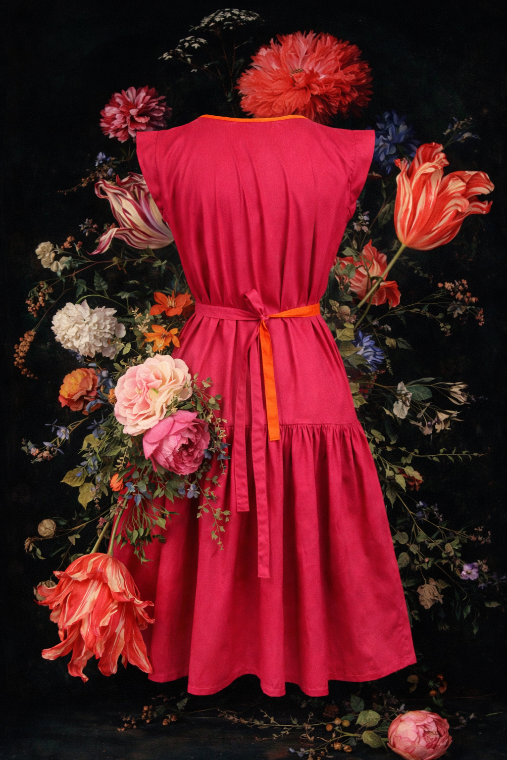 GUILLOTINE Hot Pink Frill Dress