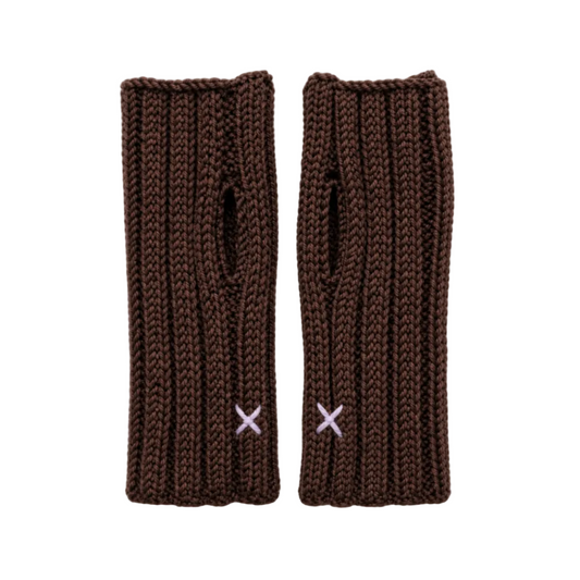 Wrapt x Guillotine | Merino Rib Hand Warmer | Chocolate