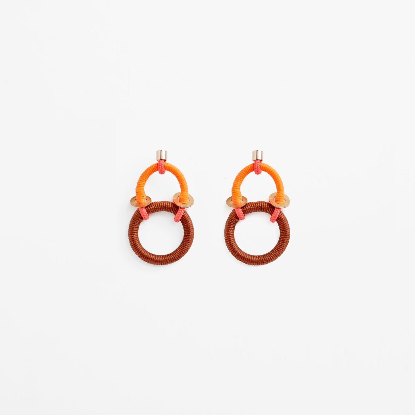 PICHULIK Delta Earrings Brown Orange