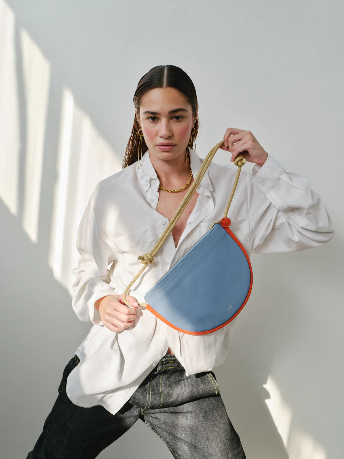 DYAD | Selene Bag Sky Blue Lobster Red