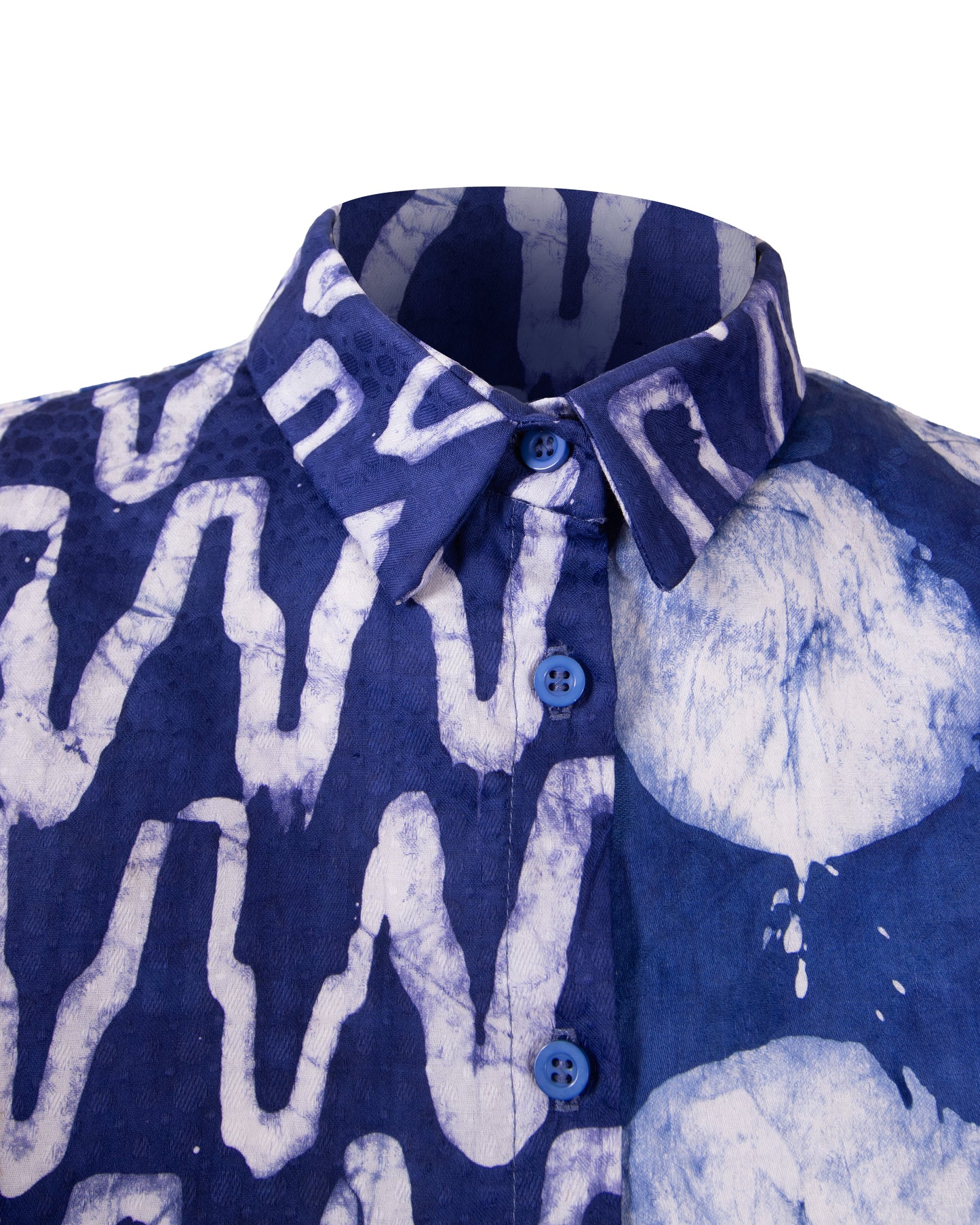 GUILLOTINE x WALDMAN Monarch Shirt Blue|White