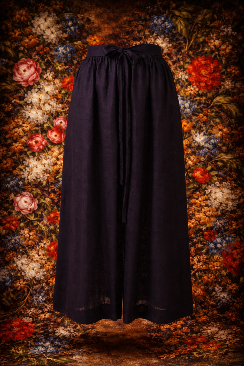 GUILLOTINE Wrap Tie Linen Dress