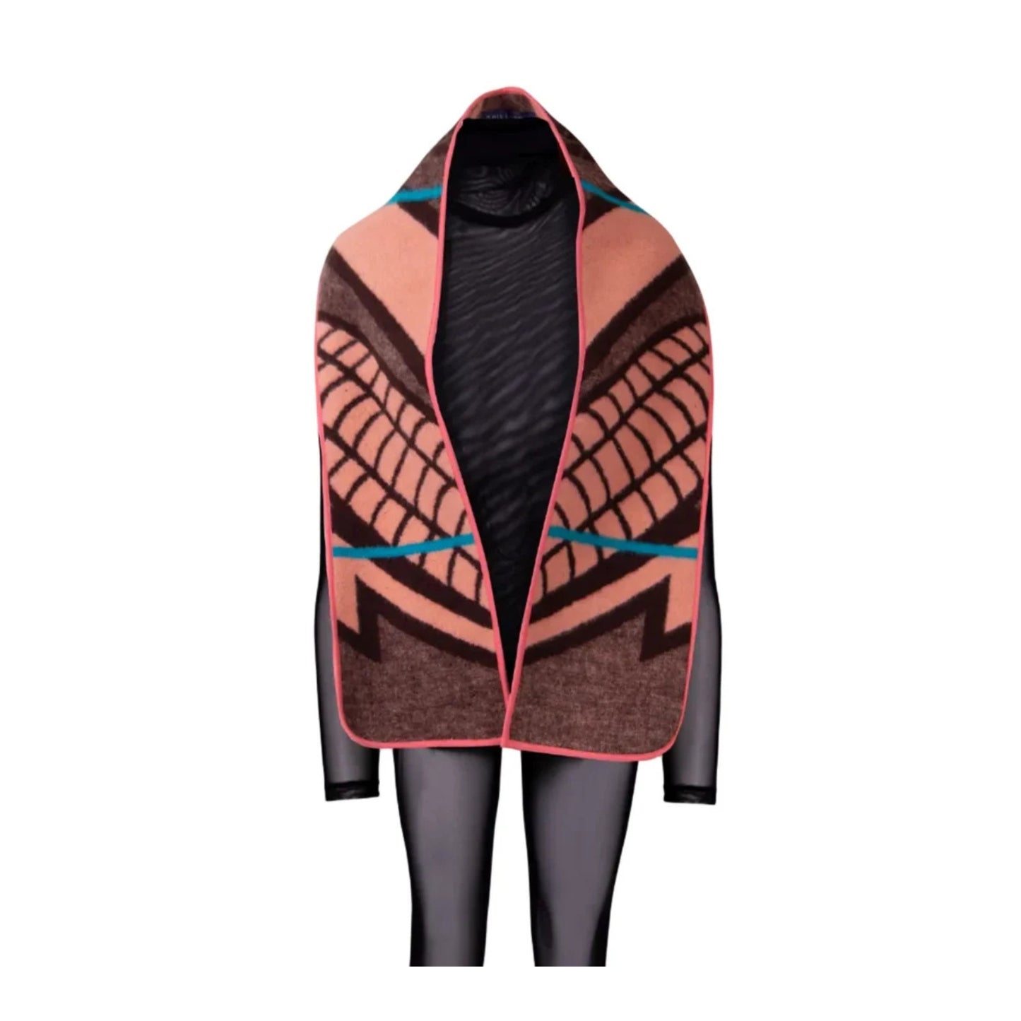 GUILLOTINE Basotho Scarf | Salmon Black