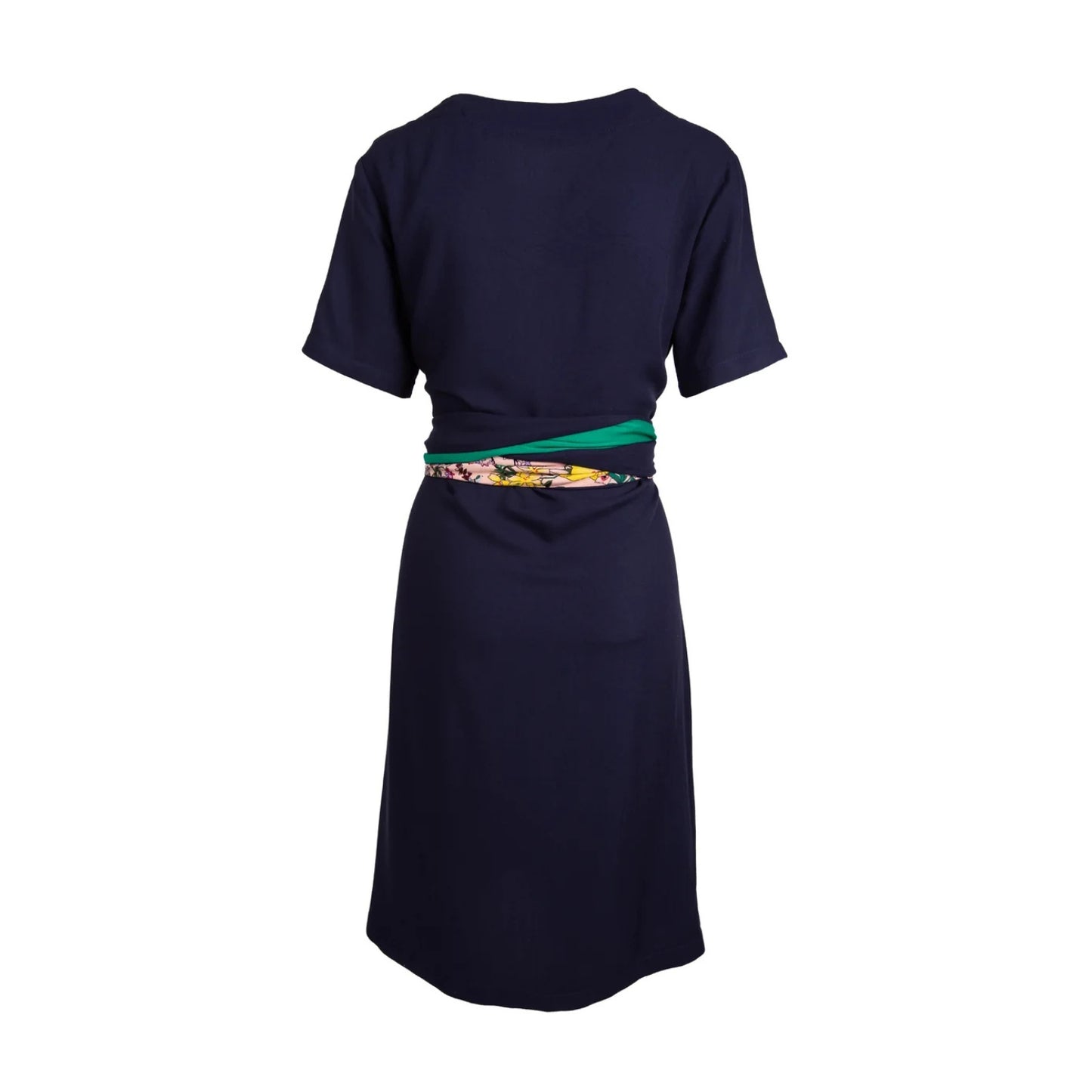 GUILLOTINE Navy Belted T-Shirt Dress