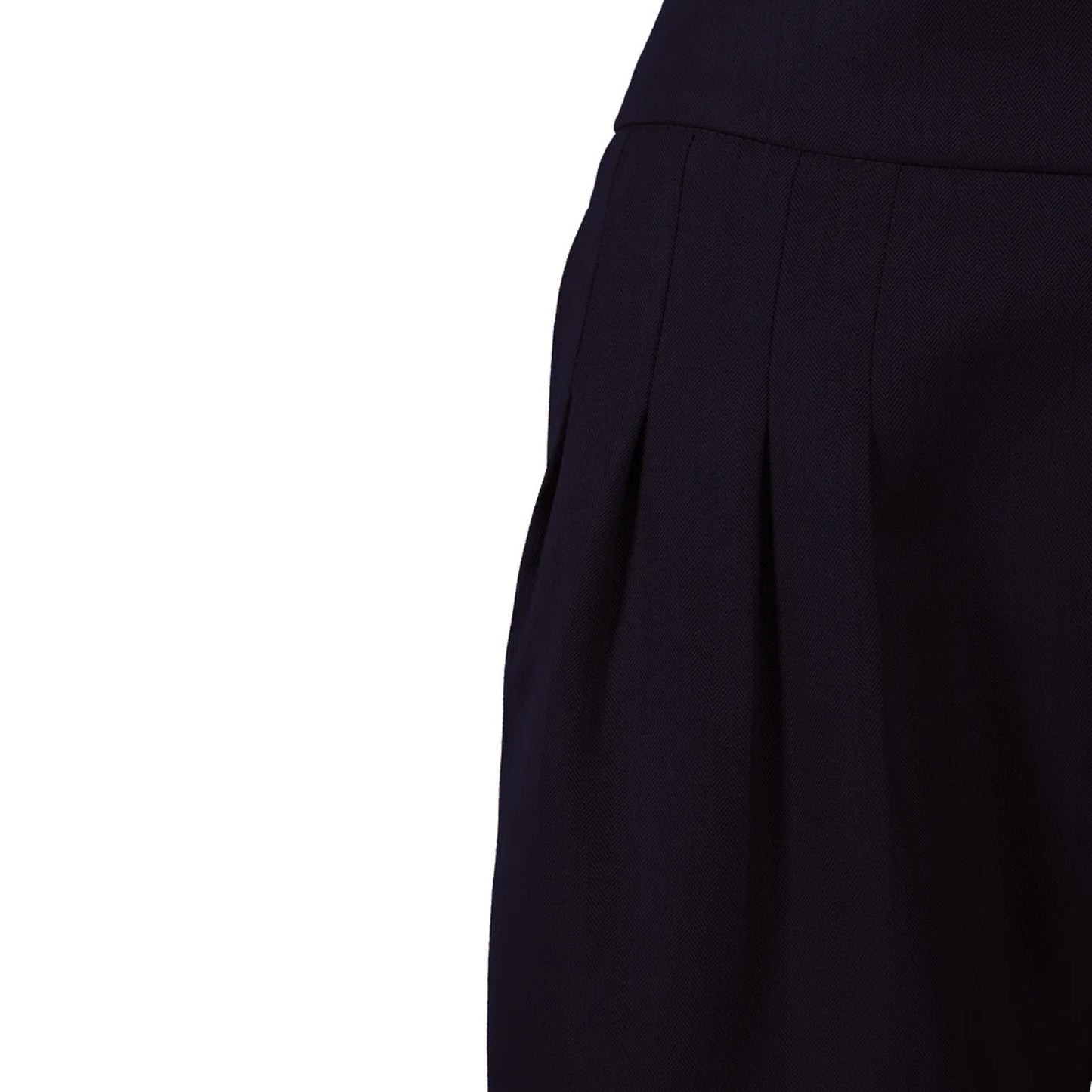 GUILLOTINE Navy Pleated Tailored Pants