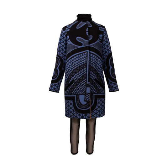 GUILLOTINE Basotho Blanket Coat | Blue Black