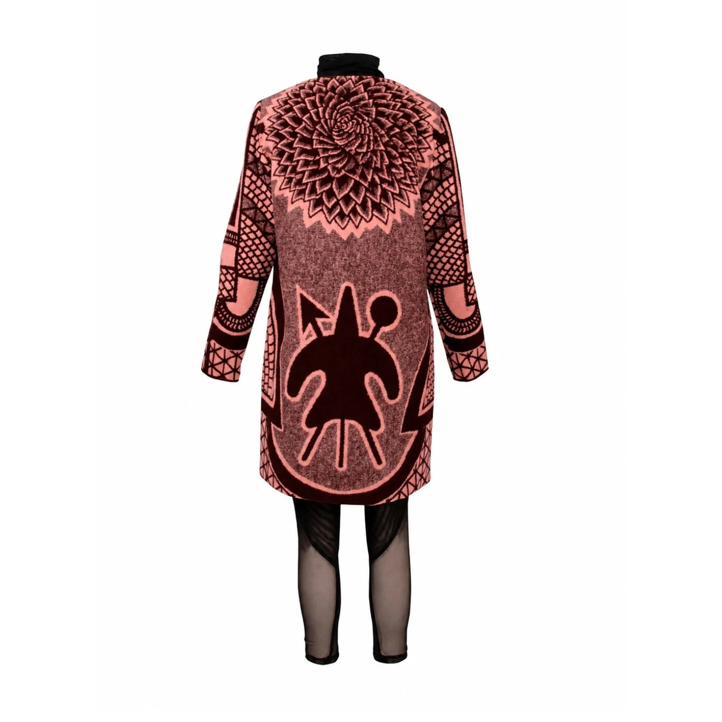 GUILLOTINE Basotho Blanket Coat | Salmon Black