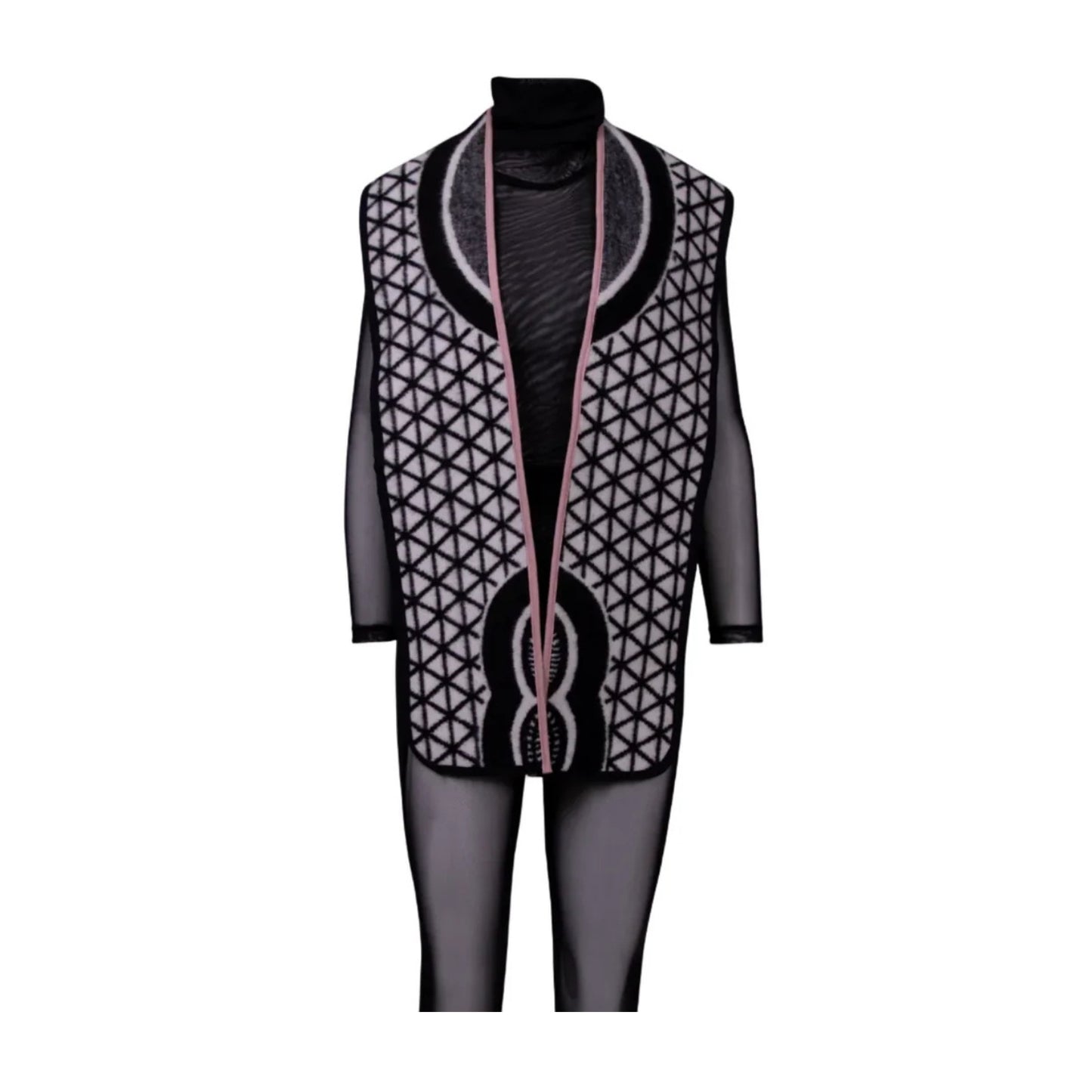 GUILLOTINE Basotho Scarf | White Black
