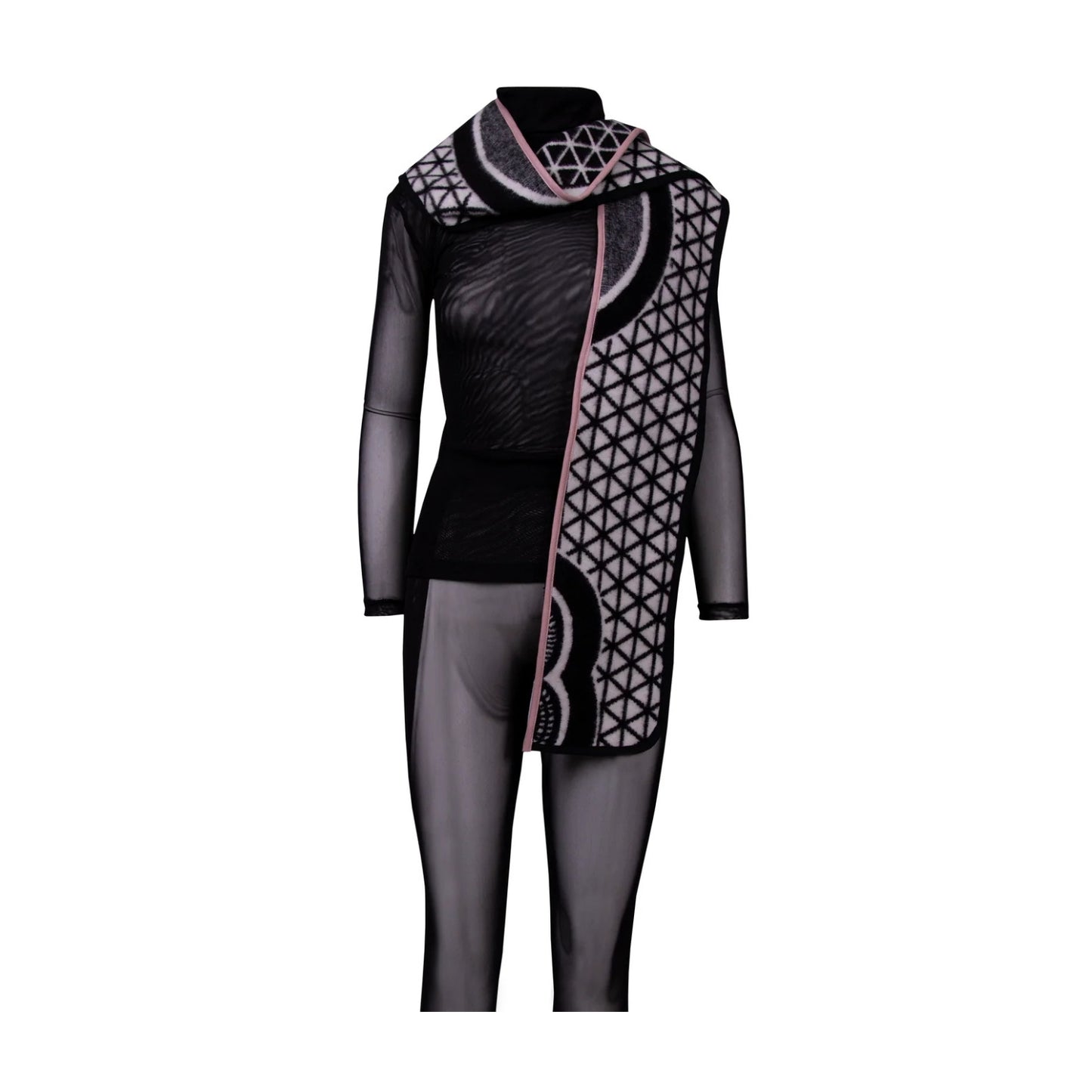 GUILLOTINE Basotho Scarf | White Black