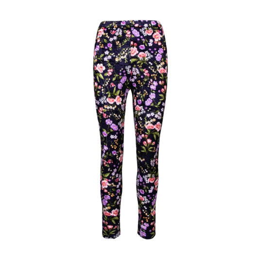 GUILLOTINE Floral Velvet Engineered Leggings