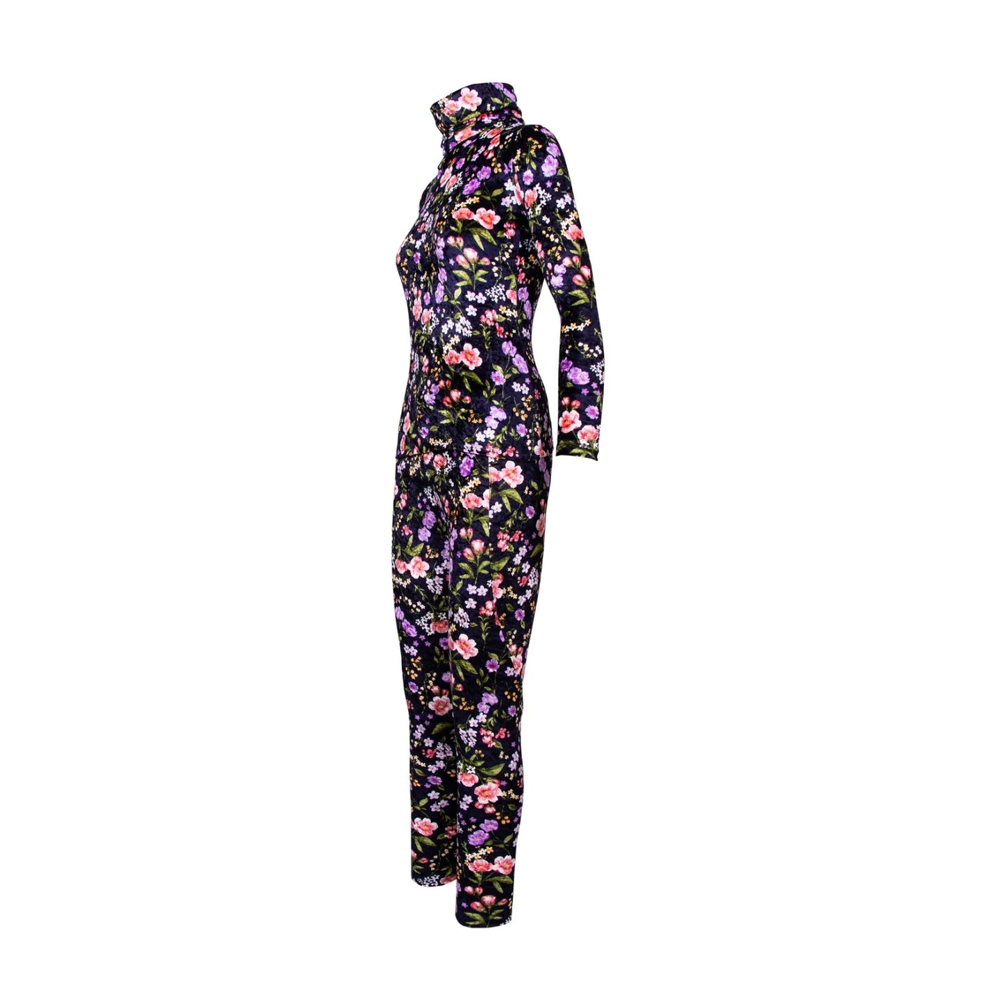 GUILLOTINE Floral Velvet Engineered Leggings