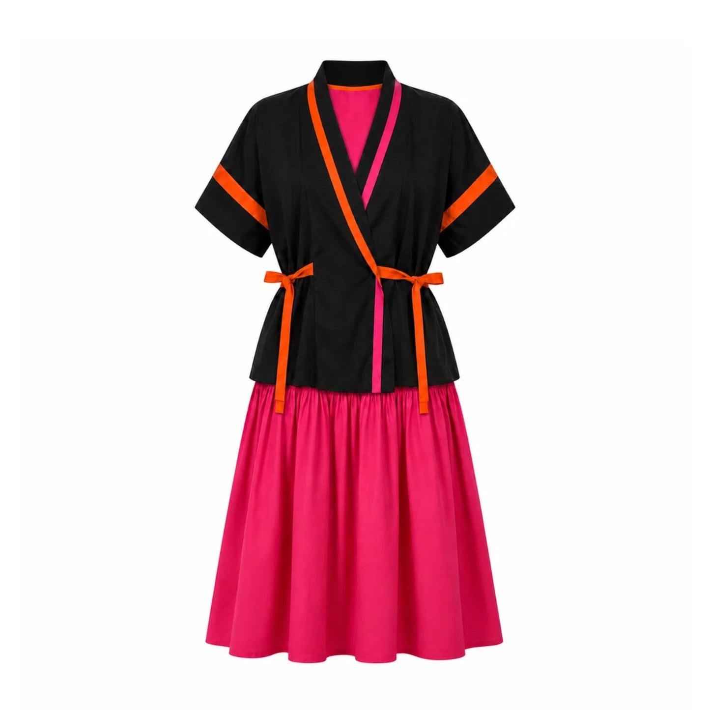 GUILLOTINE Hot Pink Frill Dress